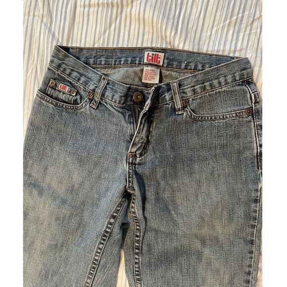 Y2K Tilt Jeans - Flare / Bootcut - 2000's / 90's - 100% Cotton Size 0 - Picture 2 of 4